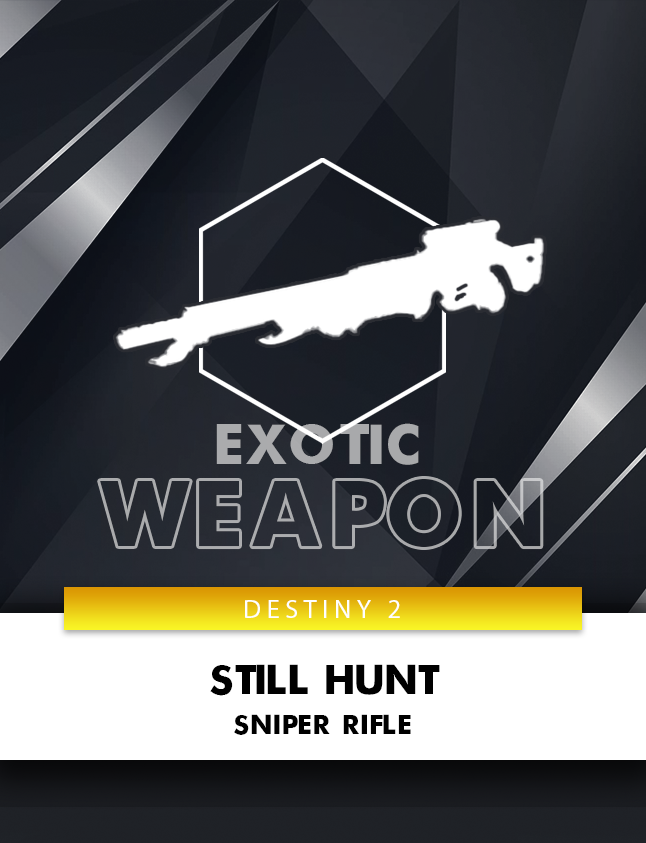 Destiny 2’s Still Hunt Exotic Sniper Rifle with Golden Gun ability ready to fire.