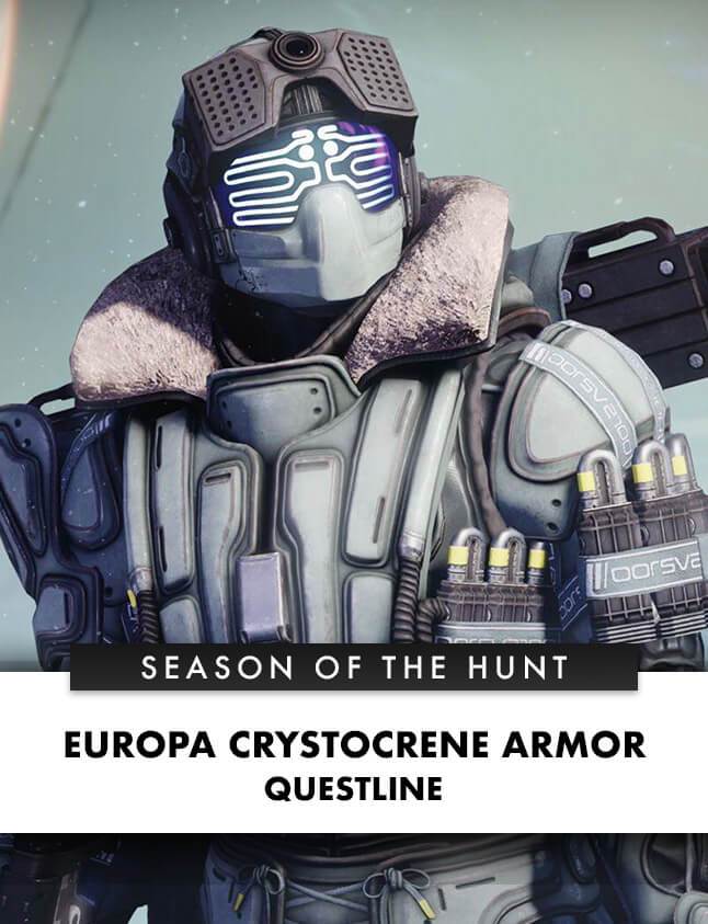 Europa Crystocrene Armor Set Quest - Destiny 2 Carry & Recovery