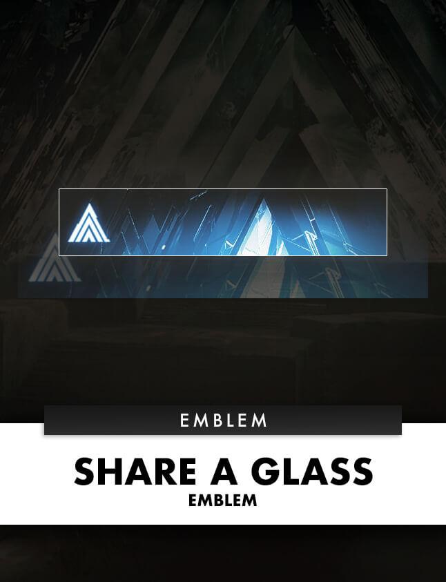 SHARE A GLASS EMBLEM